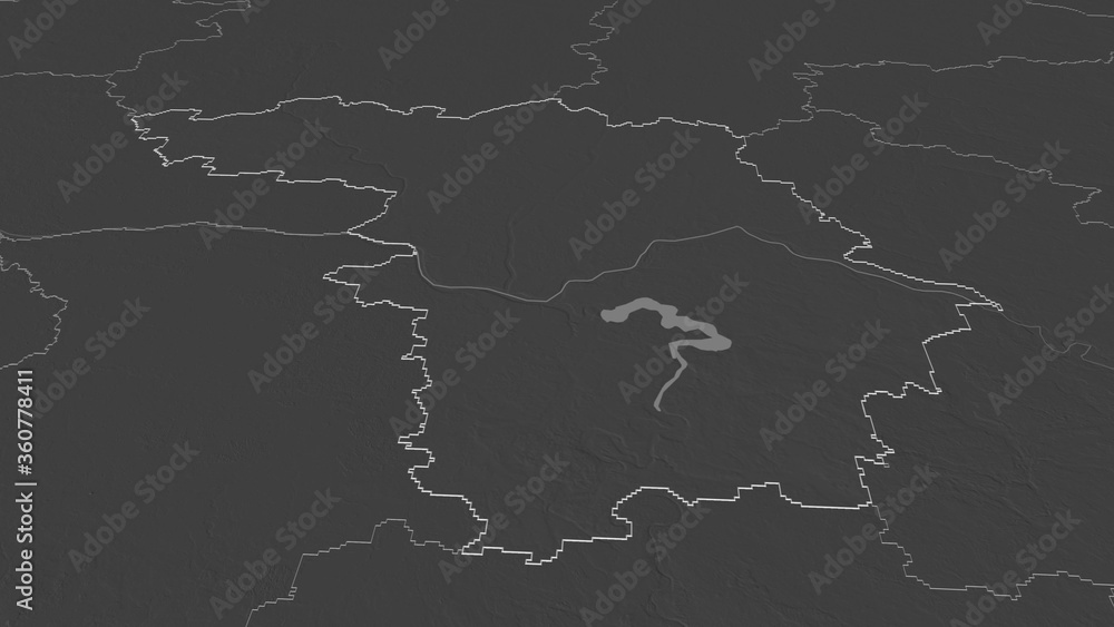 Kauno, Lithuania - outlined. Bilevel Kauno, Lithuania - outlined. Bilevel