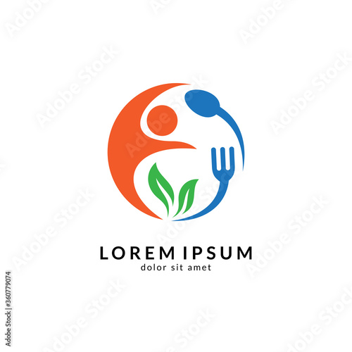 Kitchen, spoon and fork, dining restaurant, food and cafe logo vector. Culinary food symbol/icon design template