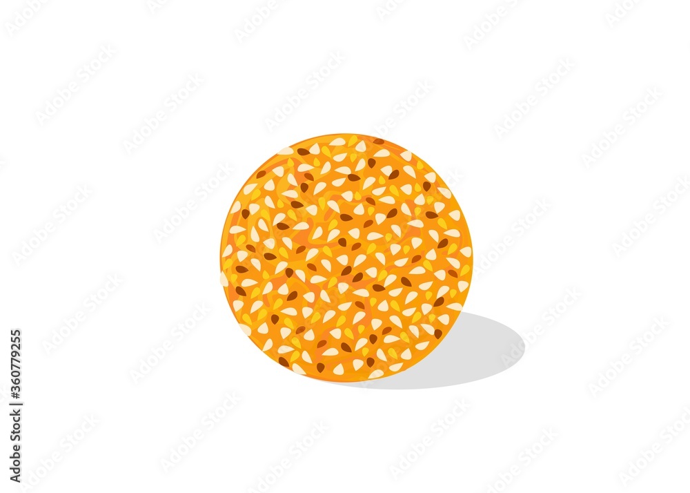 Til Laddu Indian Sweets or Mithai Food Vector Til Laddu Indian Sweets or Mithai Food Vector