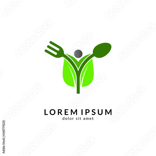 Kitchen, spoon and fork, dining restaurant, food and cafe logo vector. Culinary food symbol/icon design template