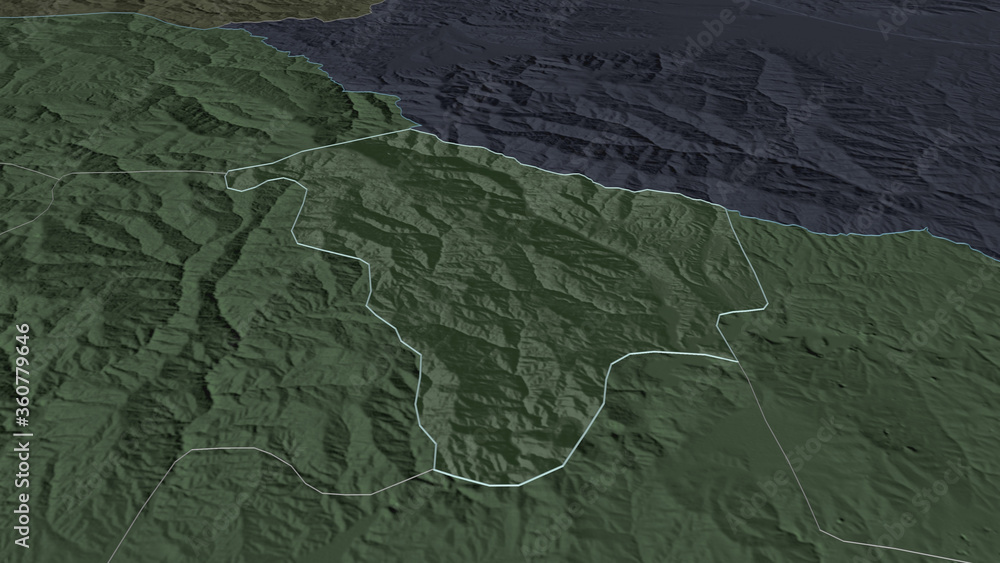 Makedonska Kamenica, Macedonia - outlined. Administrative Makedonska Kamenica, Macedonia - outlined. Administrative