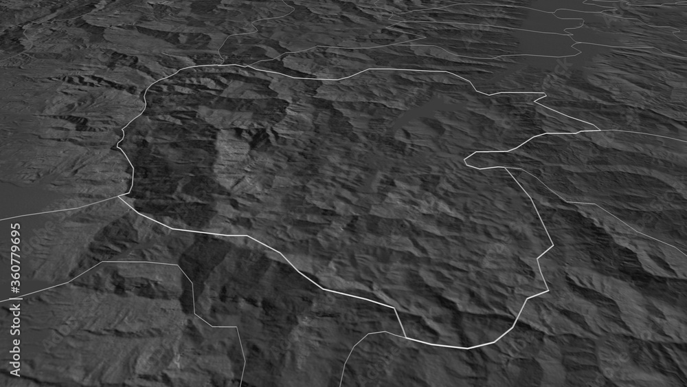 Mavrovo and Rostuša, Macedonia - outlined. Bilevel Mavrovo and Rostuša, Macedonia - outlined. Bilevel