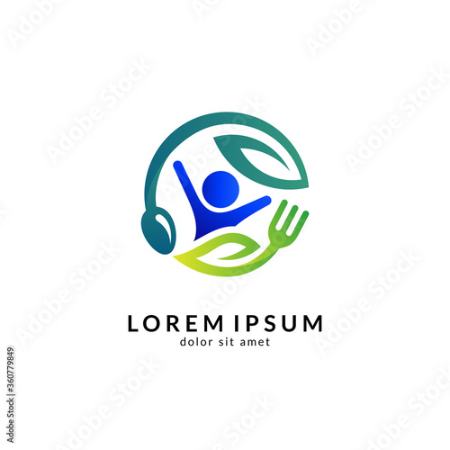 Kitchen, spoon and fork, dining restaurant, food and cafe logo vector. Culinary food symbol/icon design template