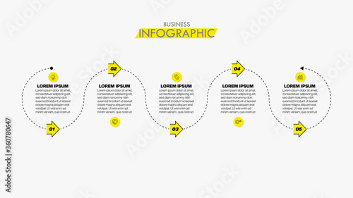 Business data visualization. timeline infographic icons designed for abstract background template milestone element modern diagram process technology digital marketing data presentation chart Vector
