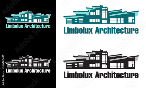 Limbo lux Architecture Vector Logo Green Black color combination Corporate Creative 