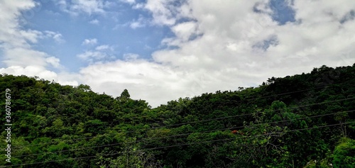 clouds over the mountains in St.Elizabeth, Jamaica