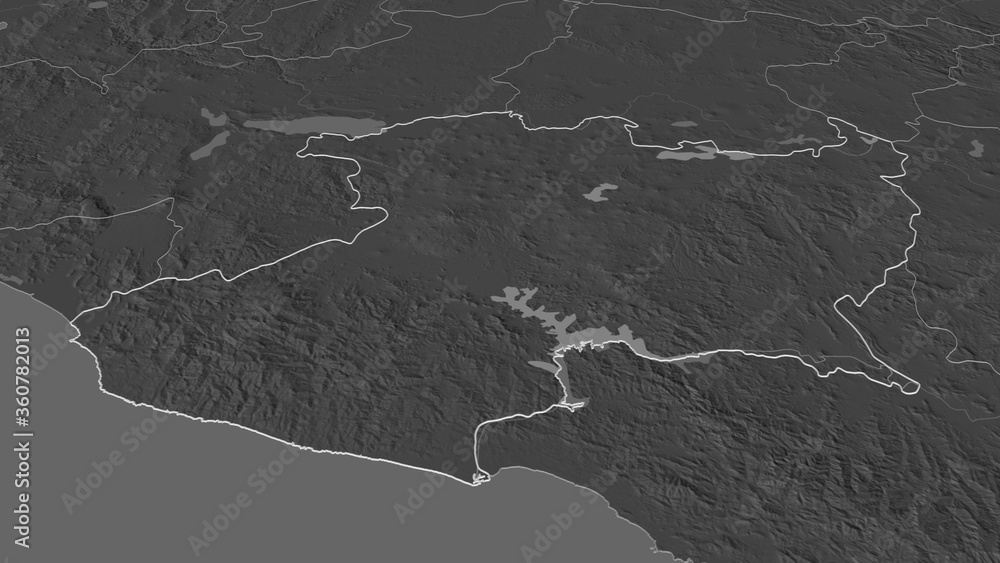 Michoacán, Mexico - outlined. Bilevel Michoacán, Mexico - outlined. Bilevel