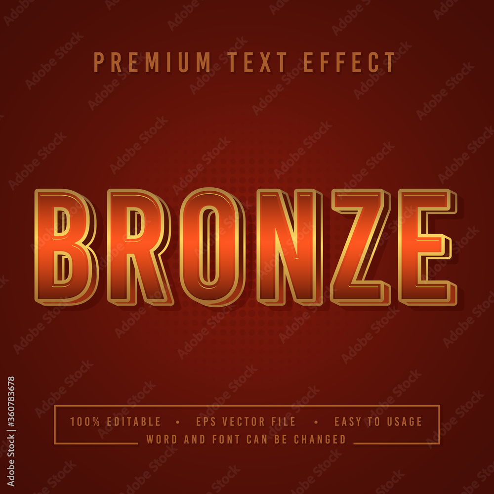 decorative bronze Font and Alphabet vector