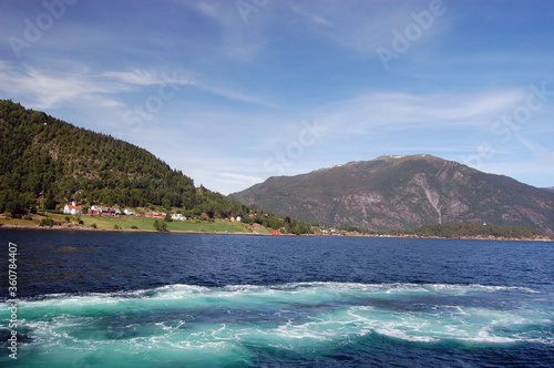 Sognefjord, Norway, Scandinavia. View from the board of Flam - Bergen ferry © Sergey Kamshylin