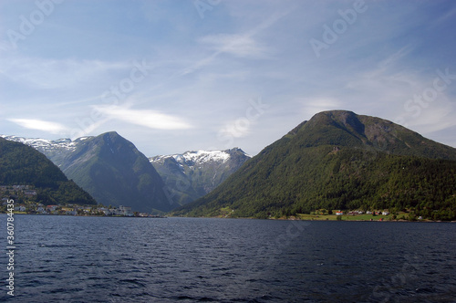 Sognefjord  Norway  Scandinavia. View from the board of Flam - Bergen ferry