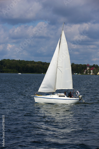 Sailing on the Mazury lakes