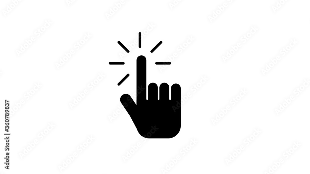 Fototapeta premium Pointer Arrow Icon Logo Template