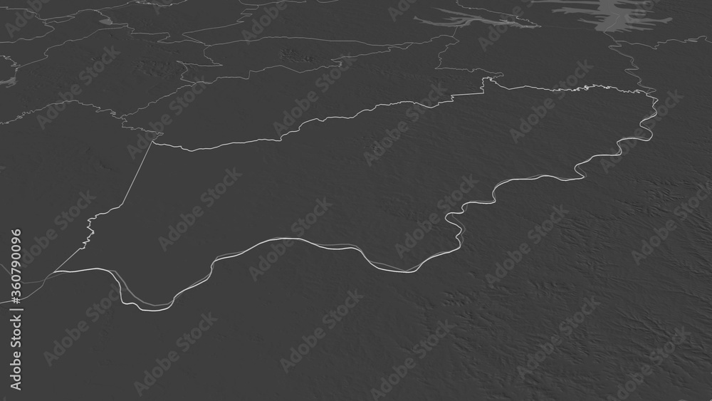 Itapúa, Paraguay - outlined. Bilevel Itapúa, Paraguay - outlined. Bilevel