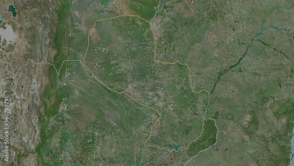 Paraguay - overview. Satellite Paraguay - overview. Satellite