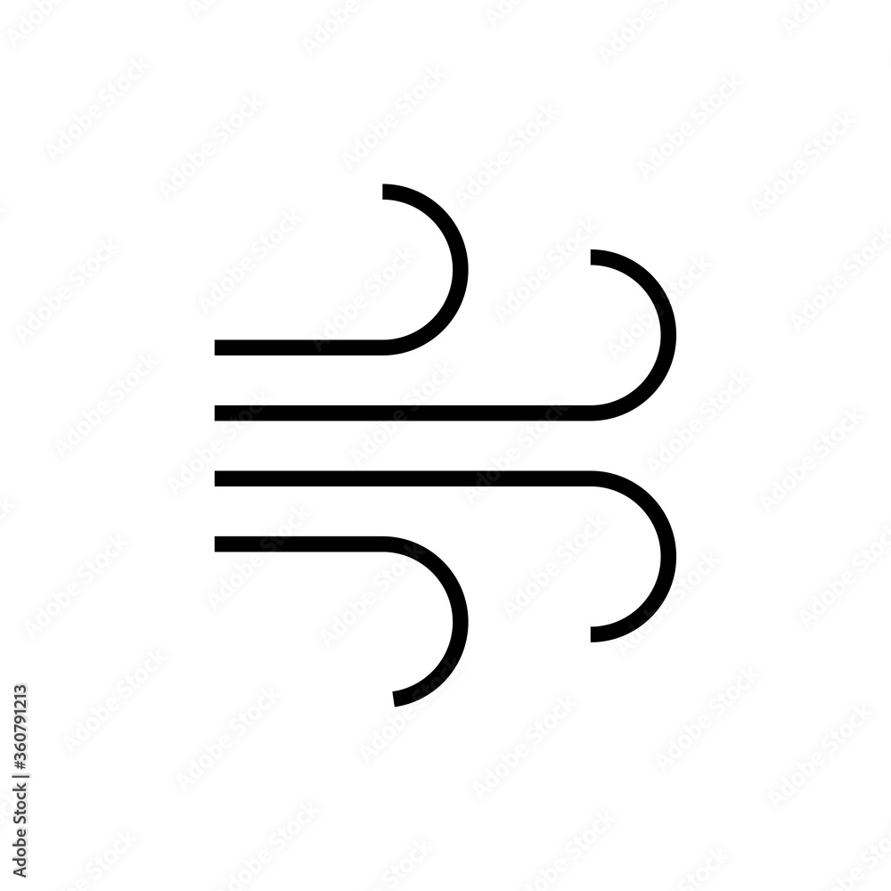 Fototapeta premium Wind icon vector