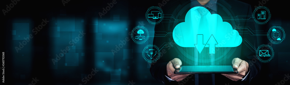 Cloud computing technology and online data storage for business network ...