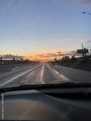 highway at sunset © Edgardo