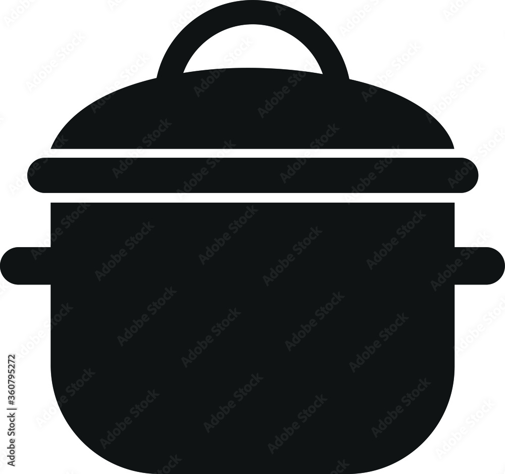 Cooking pot icon vector illustration Cooking pot icon vector illustration