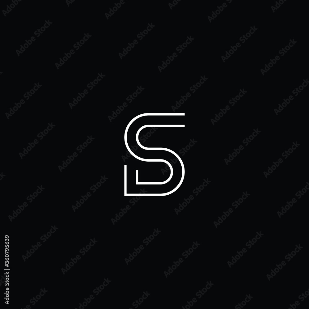 Professional Innovative 3D Initial SD logo and DS logo. Letter SD DS Minimal elegant Monogram. Premium Business Artistic Alphabet symbol and sign Professional Innovative 3D Initial SD logo and DS logo. Letter SD DS Minimal elegant Monogram. Premium Business Artistic Alphabet symbol and sign