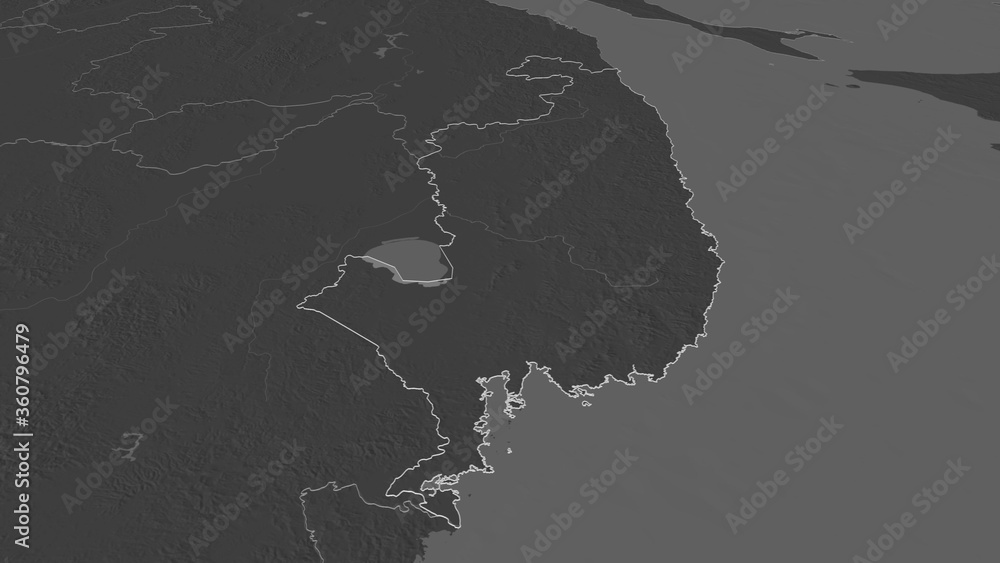 Primor'ye, Russia - outlined. Bilevel Primor'ye, Russia - outlined. Bilevel