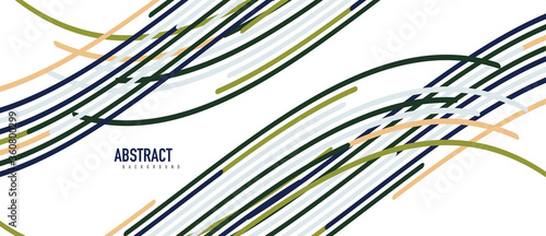 Аbstract moving colorful lines vector backgrounds for cover, placard, poster, banner or flyer