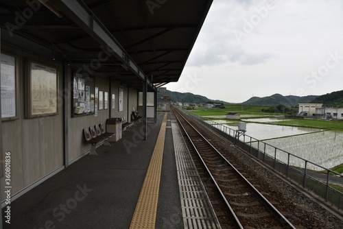 日本の田舎の線路