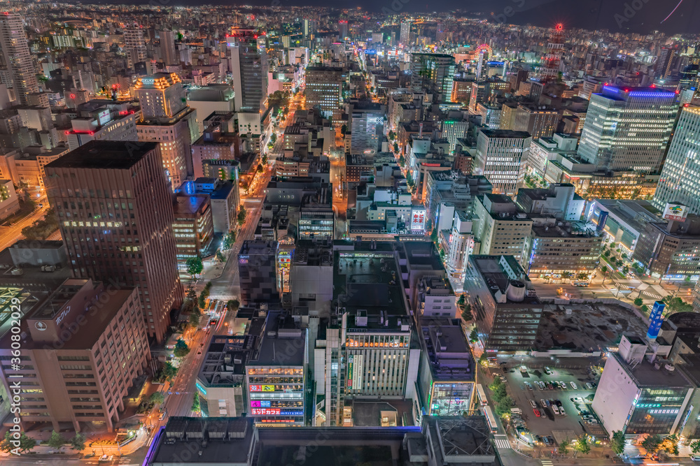 札幌夜景,札幌駅,北海道,日本
Sapporo night view, Sapporo station, Hokkaido, Japan