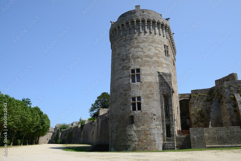 Château de Dinan dans les Côtes d'Armor en Bretagne
