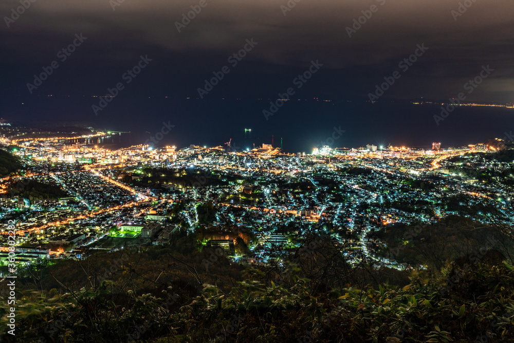 Fototapeta premium 小樽夜景、北海道、日本 Otaru night view,Hokkaio,Japan