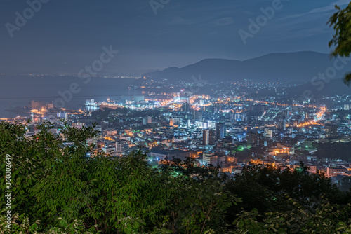 小樽旭展望台からの夜景,北海道,日本 Night view from Otaru Asahi Observatory, Hokkaido, Japan