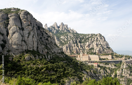 The Montserrat abbey, Spain