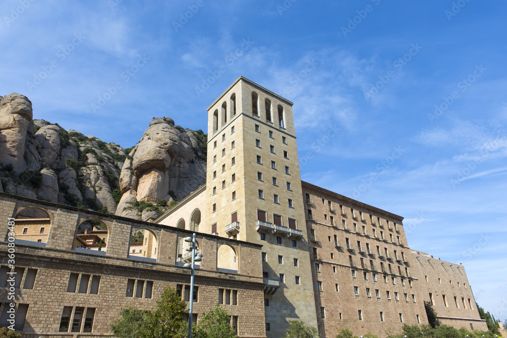 The Montserrat abbey, Spain