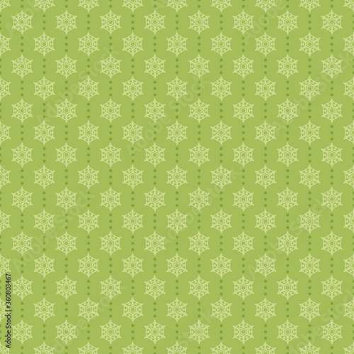 Green background, wallpaper texture. Decorative seamless pattern for your design. Vector background image.
