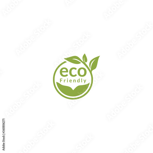Healthy natural product label logo design