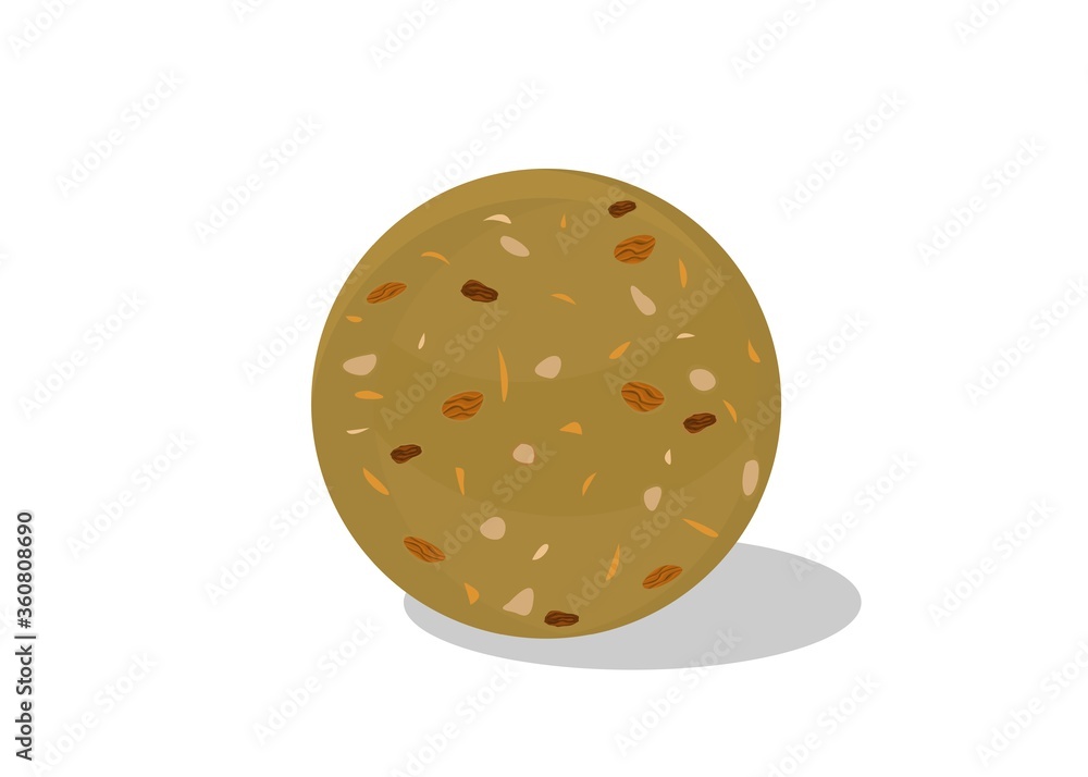 Methi,Fenugreek,sonth laddu Indian Sweets or Mithai Food Vector Methi,Fenugreek,sonth laddu Indian Sweets or Mithai Food Vector