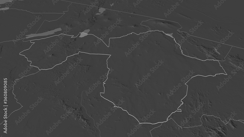 Manyara, Tanzania - outlined. Bilevel Manyara, Tanzania - outlined. Bilevel