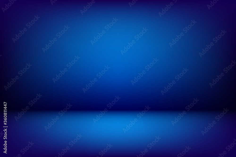Abstract blurred gradient  background, dark blue color. Vector, illustration.