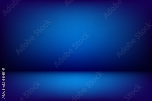 Abstract blurred gradient background, dark blue color. Vector, illustration.