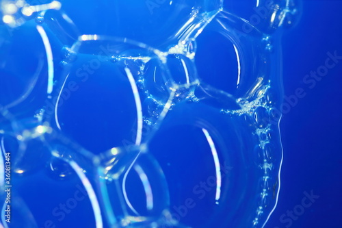 beautiful soap bubble in macro for background