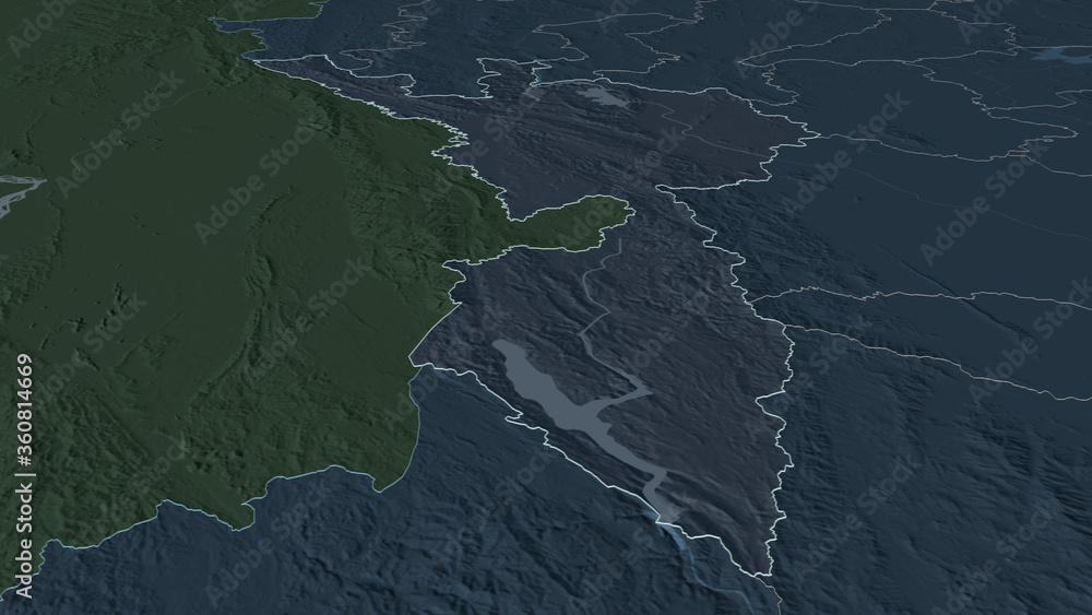 Tak, Thailand - outlined. Administrative Tak, Thailand - outlined. Administrative