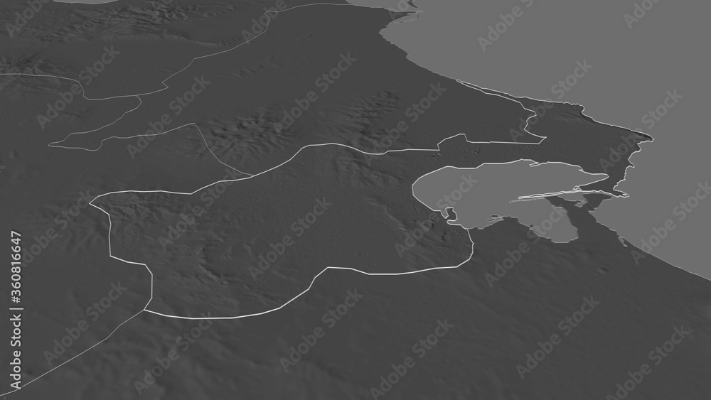 Tunis, Tunisia - outlined. Bilevel Tunis, Tunisia - outlined. Bilevel