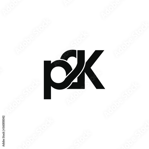 p2k letter original monogram logo design