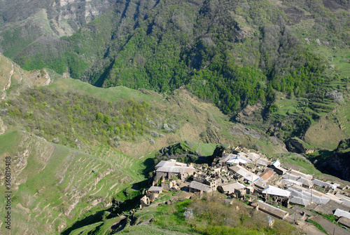 Itsari village is old traditional one of the most interesting and picturesque in the region. Dagestan, North Caucasus, Russia. photo