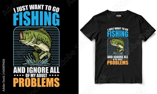 Fishing T-shirt Design..