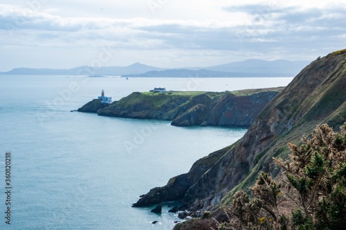 Canvas Print Mesmerizing view of the Baily Lighthouse in Dublin, Ireland