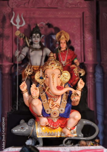 Hindu god Ganpati guruji talim photo