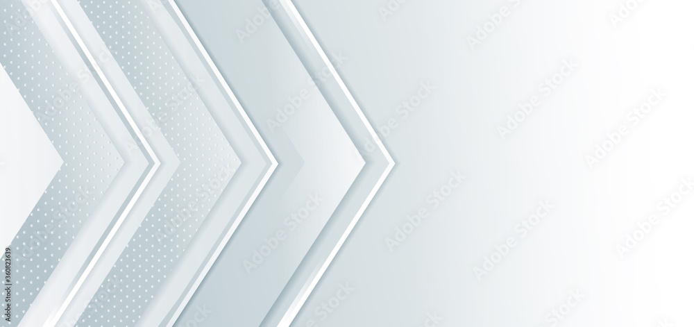 Abstract banner gray and white arrows geometric design. Technology concept. Abstract banner gray and white arrows geometric design. Technology concept.