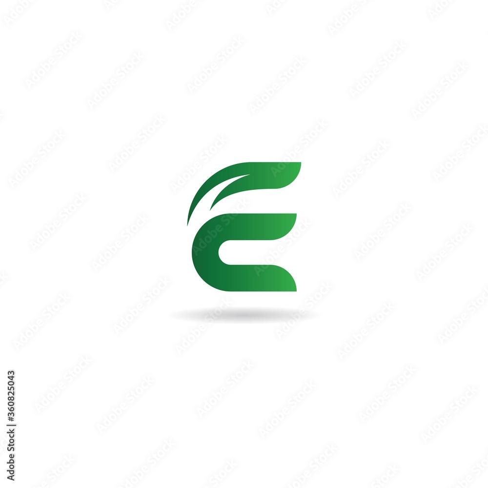 initial e logo design vector, icon, element, template initial e logo design vector, icon, element, template