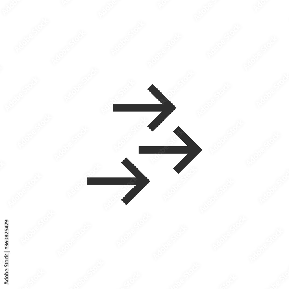 Motion arrows moving icon. Stock vector illustration isolated on white background. Motion arrows moving icon. Stock vector illustration isolated on white background.