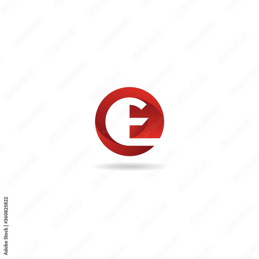 initial e logo design vector, icon, element, template initial e logo design vector, icon, element, template
